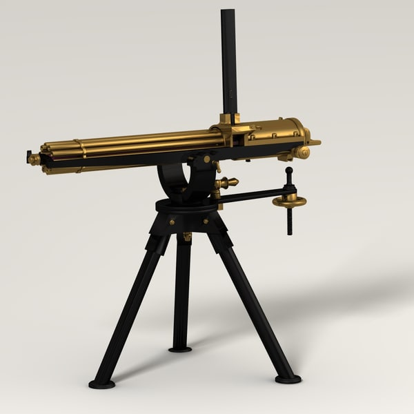 gatling gun 3d model - Gatling Gun... by Poornachandra