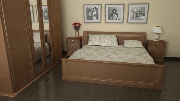 3d bedroom render - Bedroom 