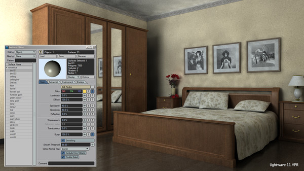 3d bedroom render - Bedroom 