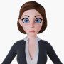 3ds max cartoon woman