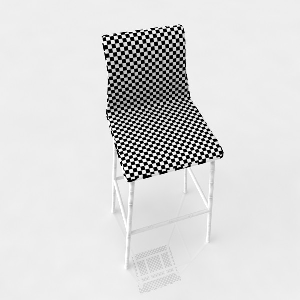 maya bar stool - Bar stool 22 red plastic... by razlomov