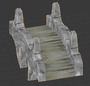 stone bridge obj