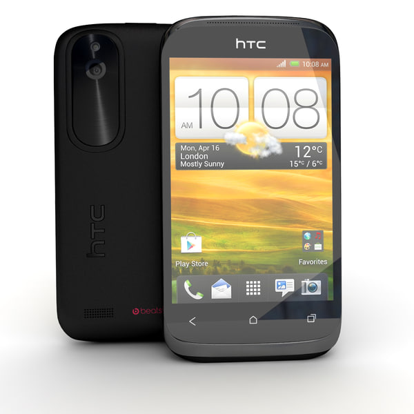 htc desire x black 3d model - HTC Desire X Black and White... by Leeift