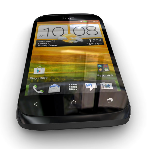 htc desire x black 3d model - HTC Desire X Black and White... by Leeift