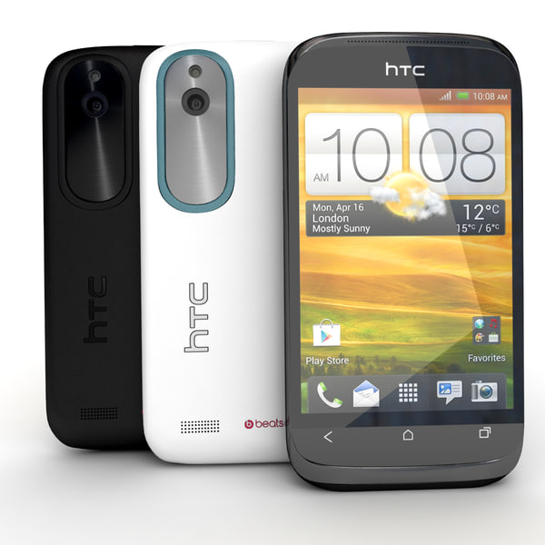 htc desire x black 3d model - HTC Desire X Black and White... by Leeift