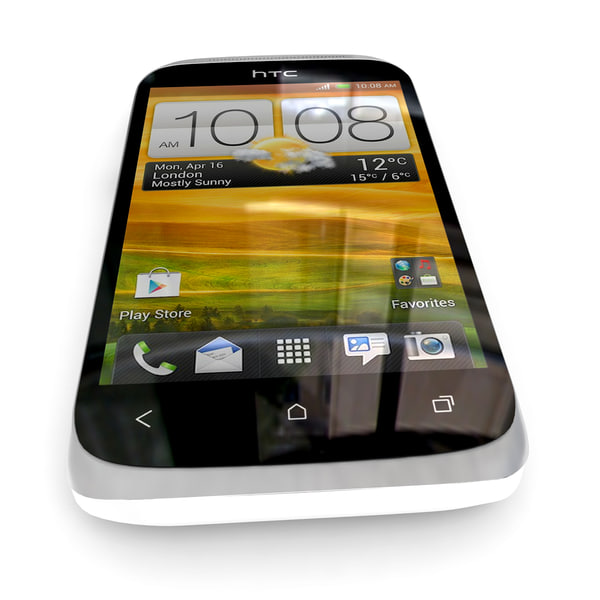 htc desire x black 3d model - HTC Desire X Black and White... by Leeift
