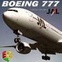 obj boeing 777-300 japan airlines