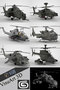 3d helicopter military model