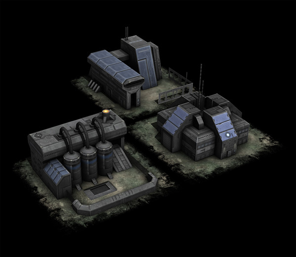 3ds military building - RTS building pack... by Hobgob