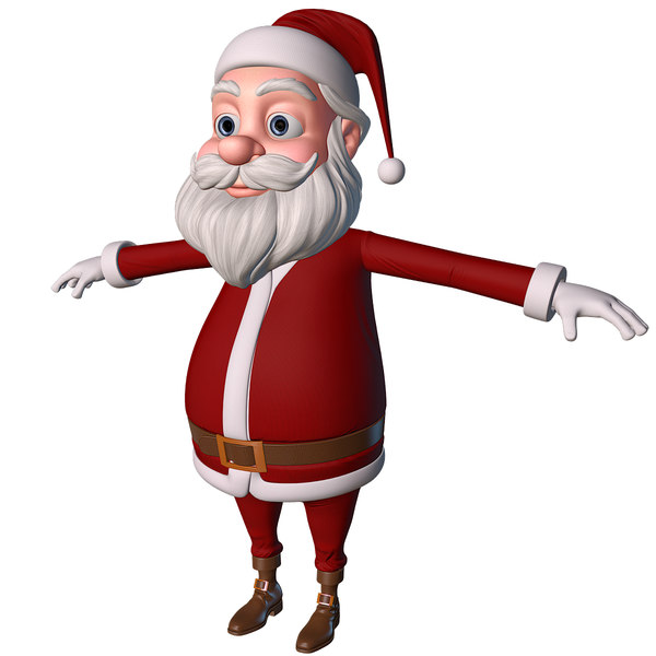 3d santa male man model - Santa... by cgSorcerer