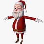 3d santa male man model