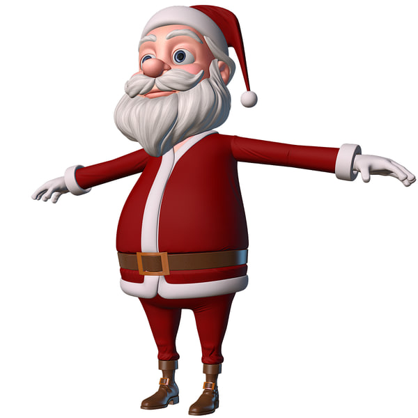 3d santa male man model - Santa... by cgSorcerer