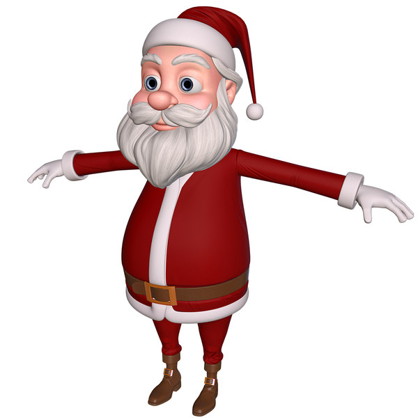 3d santa male man model - Santa... by cgSorcerer