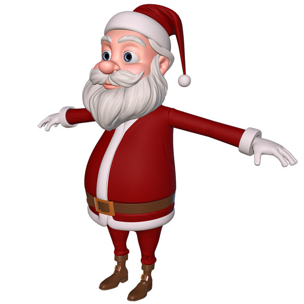 3d santa male man model - Santa... by cgSorcerer