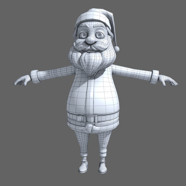 3d santa male man model - Santa... by cgSorcerer