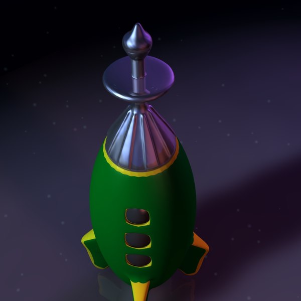 spaceship rocketship 3ds - Toy Rocketship B... by MP Design