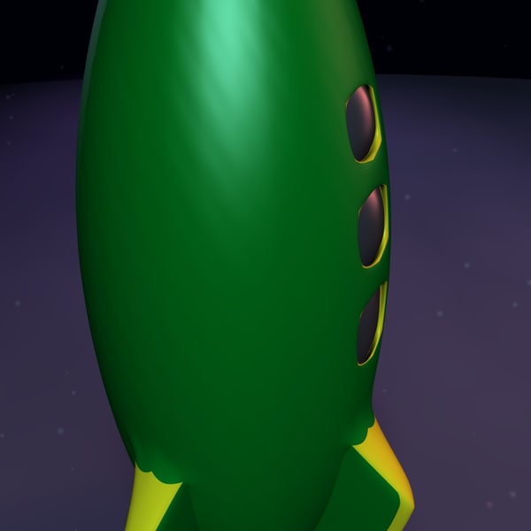 spaceship rocketship 3ds - Toy Rocketship B... by MP Design