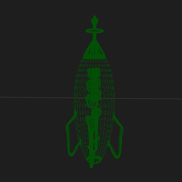 spaceship rocketship 3ds - Toy Rocketship B... by MP Design