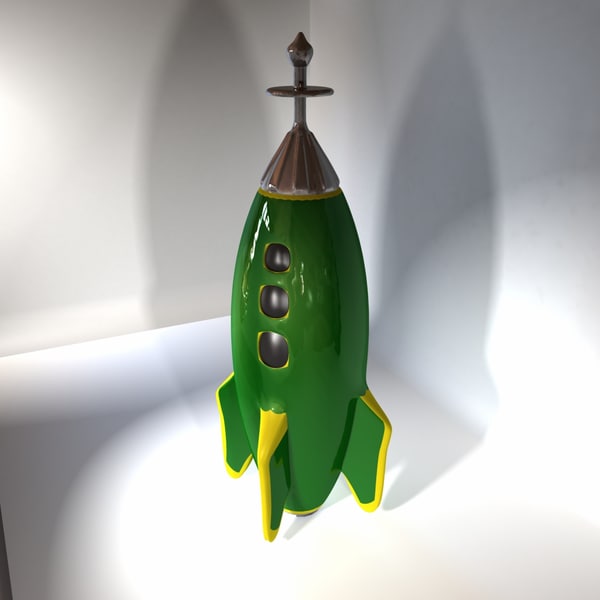 spaceship rocketship 3ds - Toy Rocketship B... by MP Design