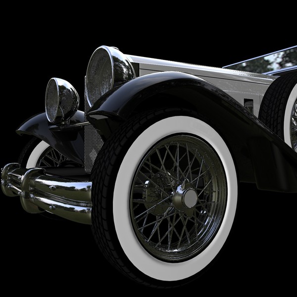 cinema4d packard speedster 1930 - PACKARD Speedster Eight 1930... by NGC4051