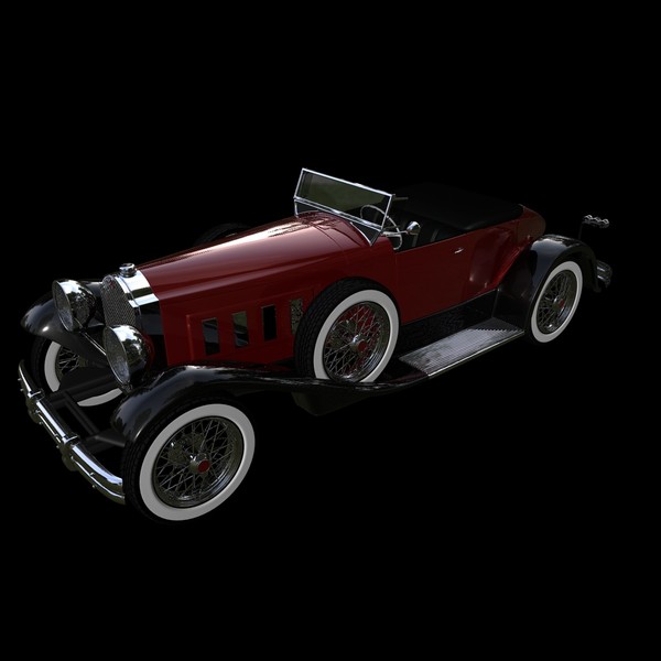 cinema4d packard speedster 1930 - PACKARD Speedster Eight 1930... by NGC4051