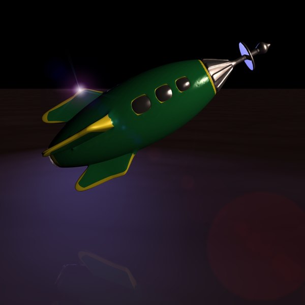 spaceship rocketship 3ds - Toy Rocketship B... by MP Design
