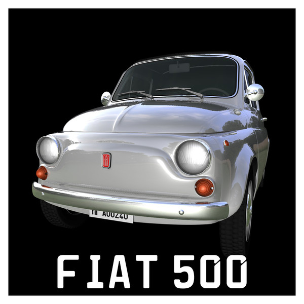 fiat 500 1970 car c4d - FIAT 500 (1970)... by NGC4051