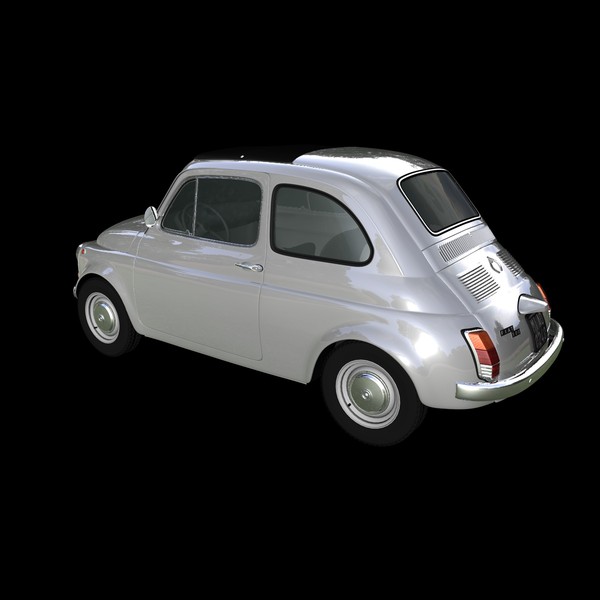 fiat 500 1970 car c4d - FIAT 500 (1970)... by NGC4051