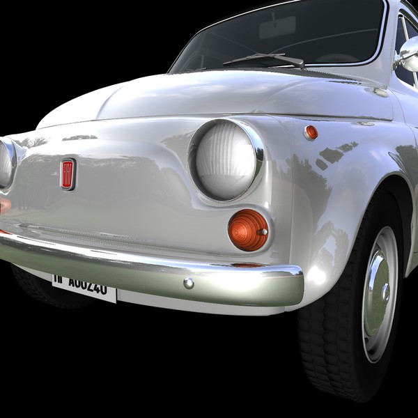 fiat 500 1970 car c4d - FIAT 500 (1970)... by NGC4051