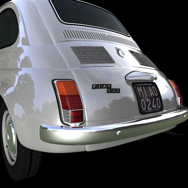 fiat 500 1970 car c4d - FIAT 500 (1970)... by NGC4051