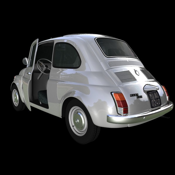 fiat 500 1970 car c4d - FIAT 500 (1970)... by NGC4051