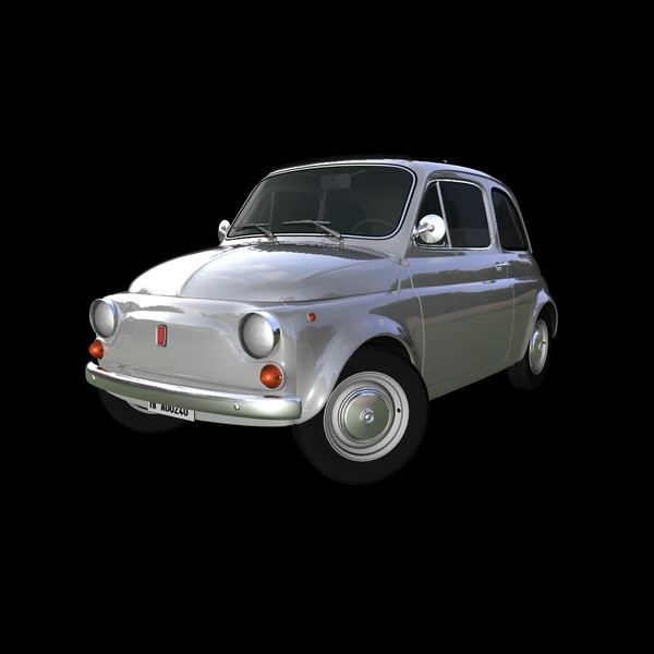 fiat 500 1970 car c4d - FIAT 500 (1970)... by NGC4051