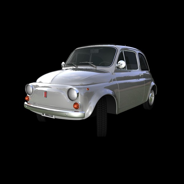 fiat 500 1970 car c4d - FIAT 500 (1970)... by NGC4051
