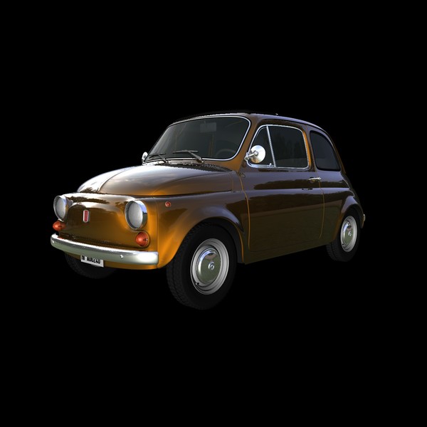 fiat 500 1970 car c4d - FIAT 500 (1970)... by NGC4051