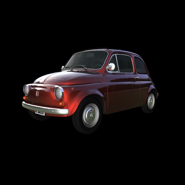 fiat 500 1970 car c4d - FIAT 500 (1970)... by NGC4051