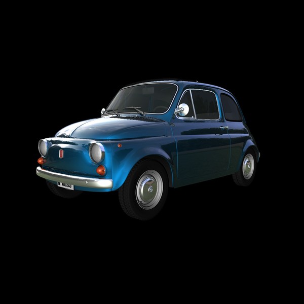fiat 500 1970 car c4d - FIAT 500 (1970)... by NGC4051