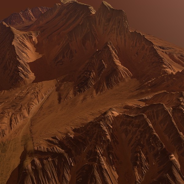 mountain terrain 3d model - Highland Terrain HD1A... by ERLHN