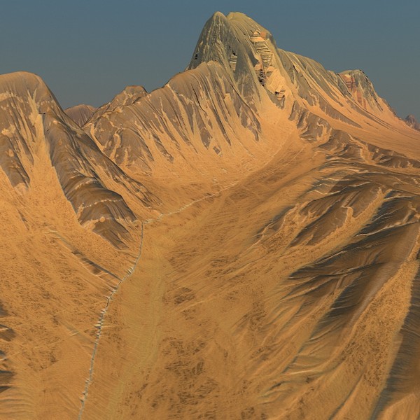 mountain terrain 3d model - Highland Terrain HD1A... by ERLHN