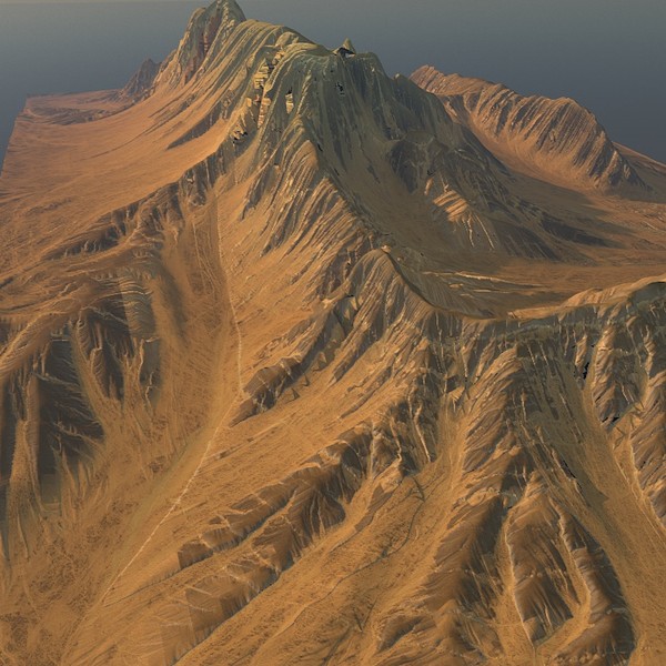 mountain terrain 3d model - Highland Terrain HD1A... by ERLHN