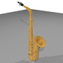 alto sax saxophone 3d c4d
