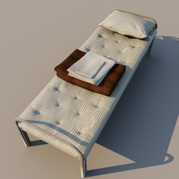 prison cot 3d model - Prison Cot... by FraP