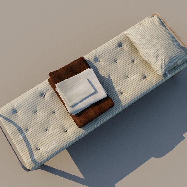 prison cot 3d model - Prison Cot... by FraP
