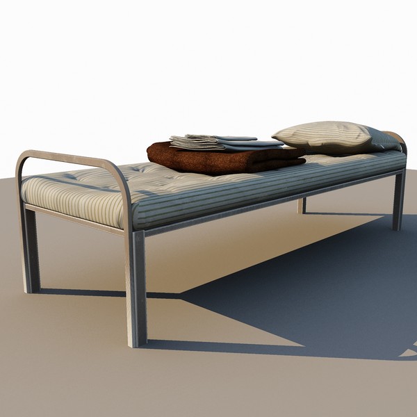 prison cot 3d model - Prison Cot... by FraP