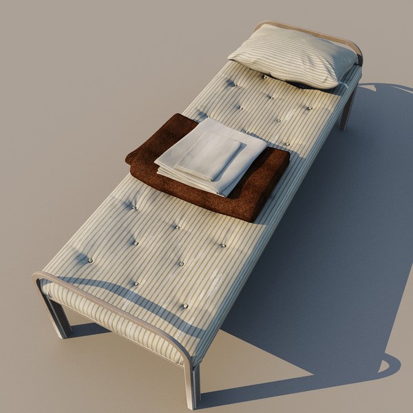 prison cot 3d model - Prison Cot... by FraP