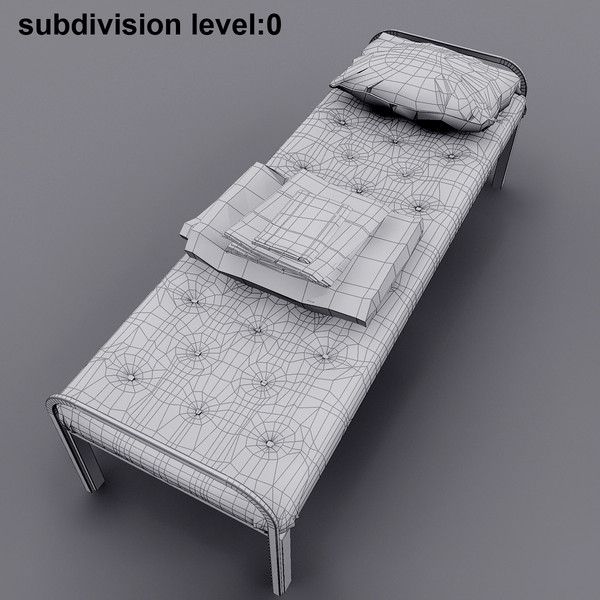 prison cot 3d model - Prison Cot... by FraP