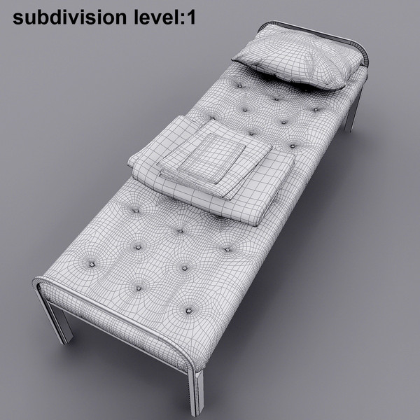 prison cot 3d model - Prison Cot... by FraP