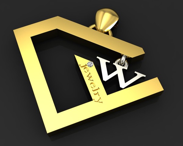 exclusive diamond logo pendant 3d 3dm - Exclusive Diamond Logo pendant... by CADJEWELRY