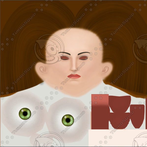 female mia facial morphs 3d model - Mia Female Model with facial morphs mb ma... by fishzombie
