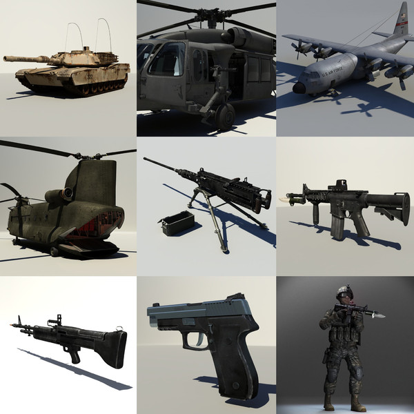 3d model military pack - military mega pack... by studio Lab