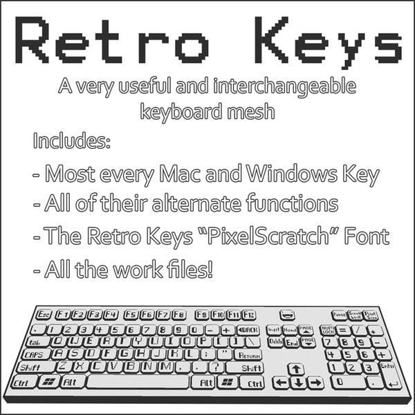 3ds max retro keys keyboard - Retro Keys... by Acornbringer